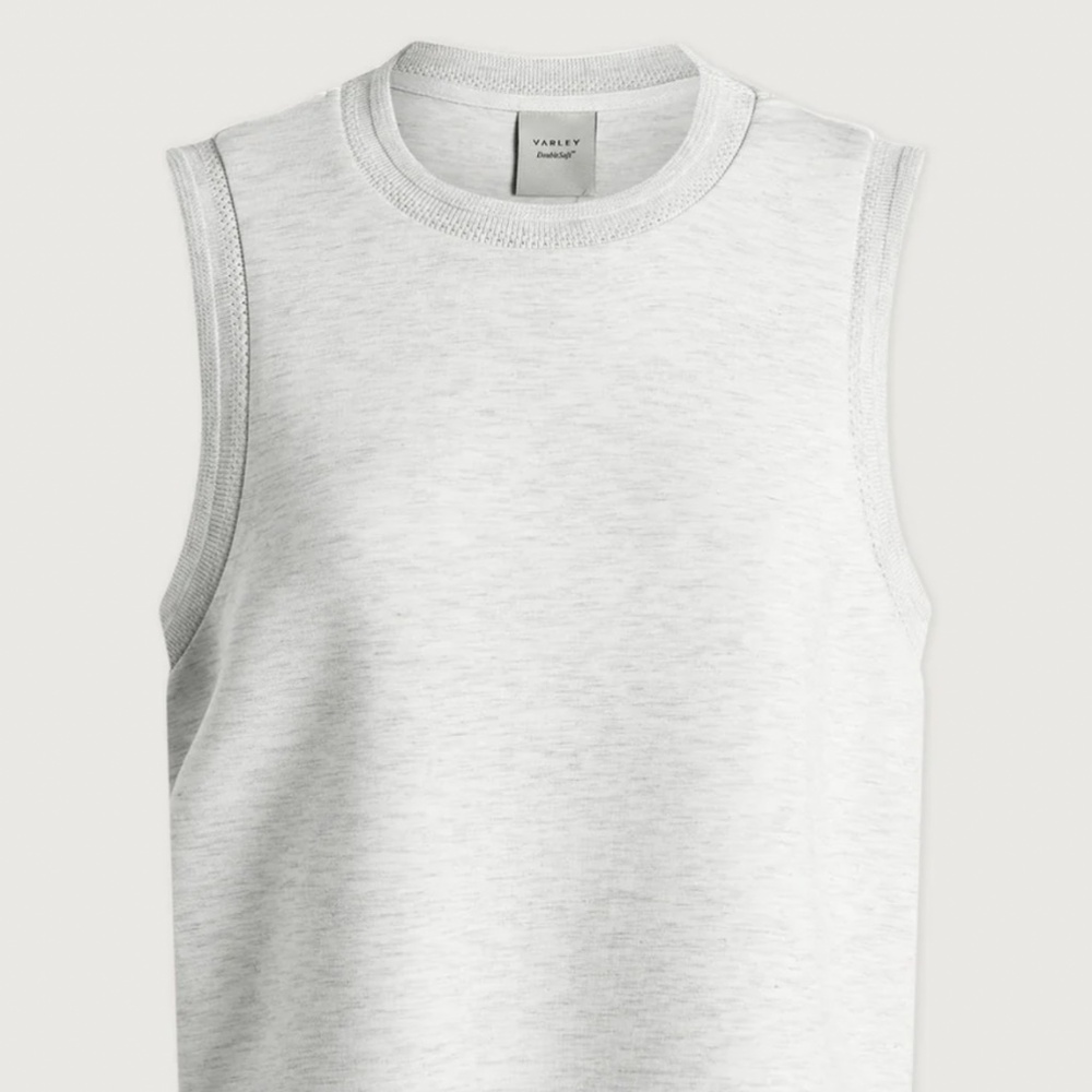 Varley Shea Crop Tank color ivory marl size small